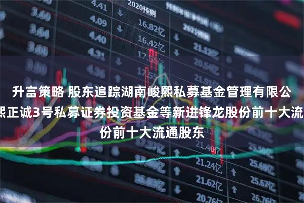 升富策略 股东追踪湖南峻熙私募基金管理有限公司-峻熙正诚3号私募证券投资基金等新进锋龙股份前十大流通股东